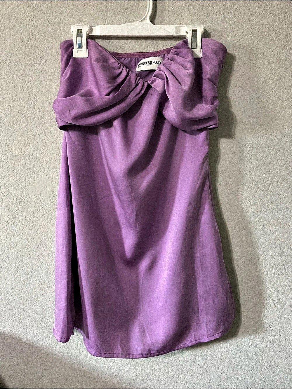 Princess Polly Satin Mini Dress Purple US 4